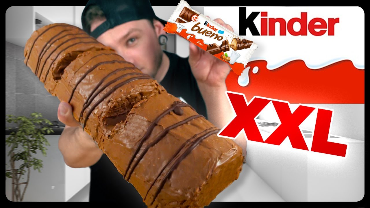 Vyrobil som Mega XXL KINDER BUENO ( 1kg sladkosť )