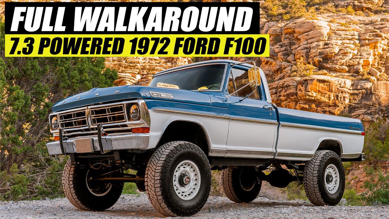 Ford F100 1972 года с двигателем 7.3 л. Полный обзор