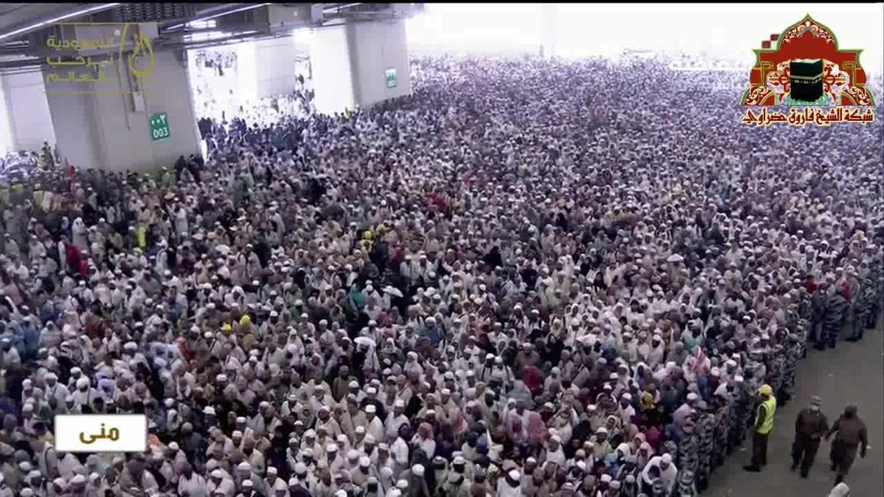 مشاهد ايمانية من رمي الجمرات ثاني ايام التشريق من حج 1438هـ