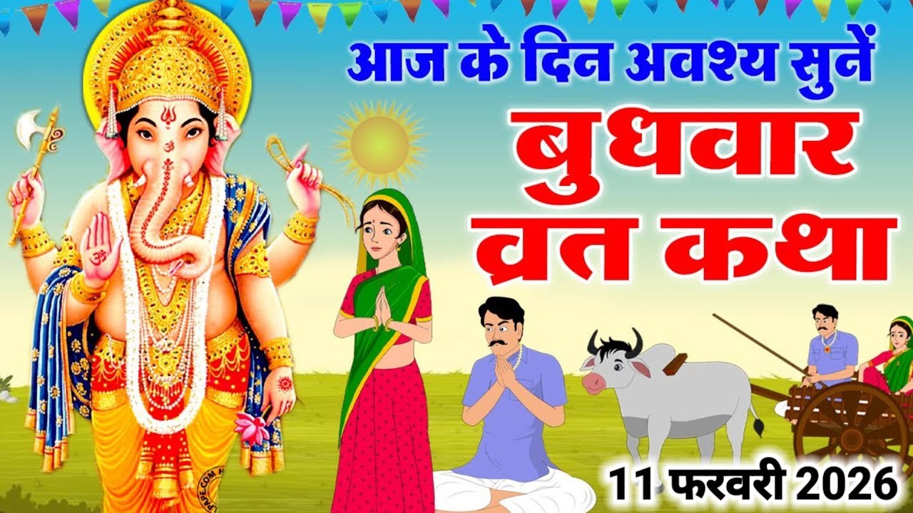 बुधवार व्रत कथा || Budhwar vrat katha || गणेशजी की कथा || Ganeshji ki kahani || बुधवार स्पेशल 