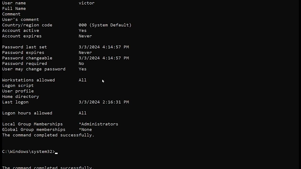 How to crack  administrator password in windows 10 using CMD