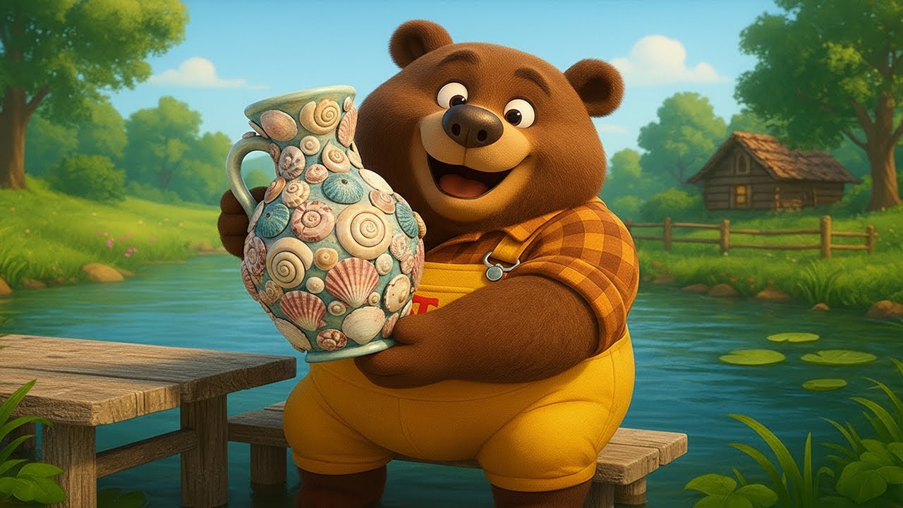 Loto Bear's BEST Seashell Vase! You Won't Believe This Cute DIY! - Loto Bear Farm