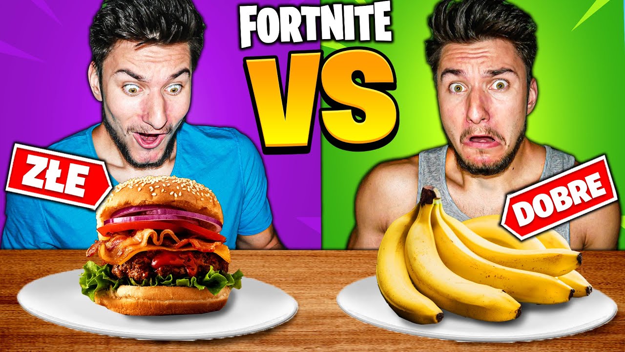 FAST FOOD vs ZDROWE JEDZENIE w Fortnite (🍟vs🥦)