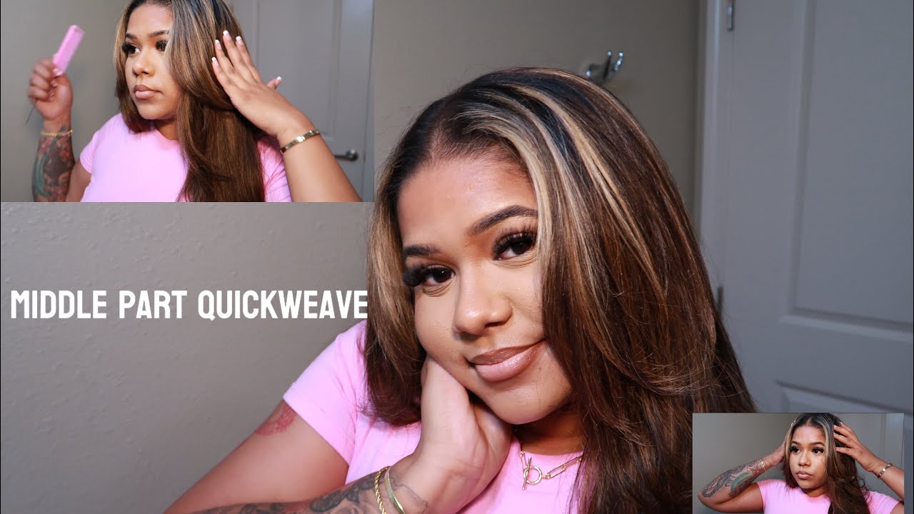 BEGINNER FRIENDLY MIDDLE PART QUICKWEAVE | Candace Jenet