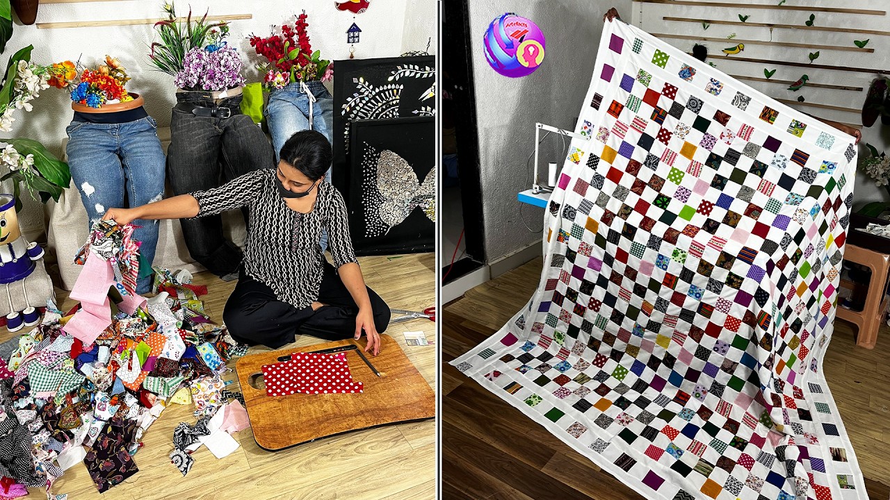 Best use of scraps of clothe - bedsheet sewing