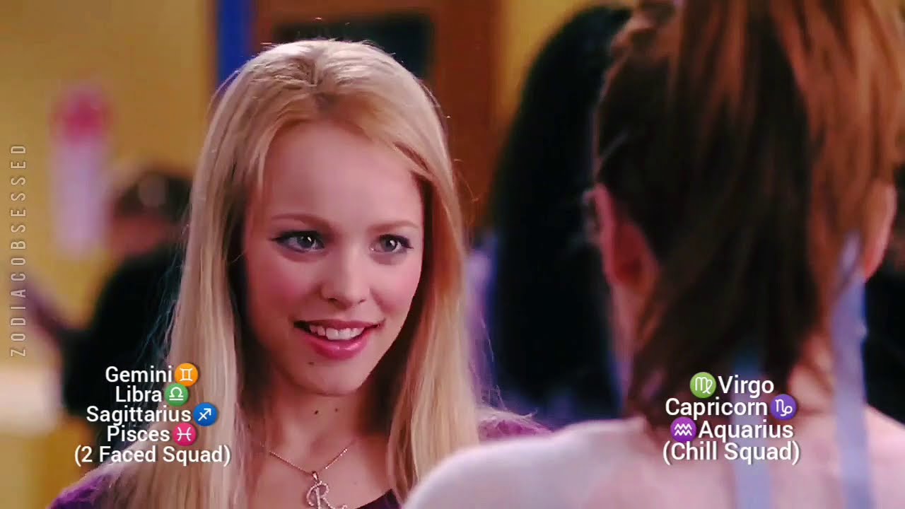 Mean Girls as Zodiac Signs
