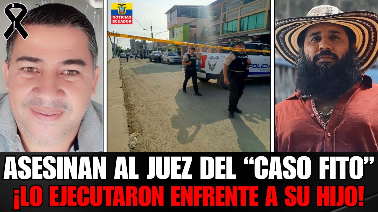 ASESIN4N a juez Marcos Mendoza en MANABI: SICARIOS lo ACRIBILLAN tras dejar a su hijo en el colegio