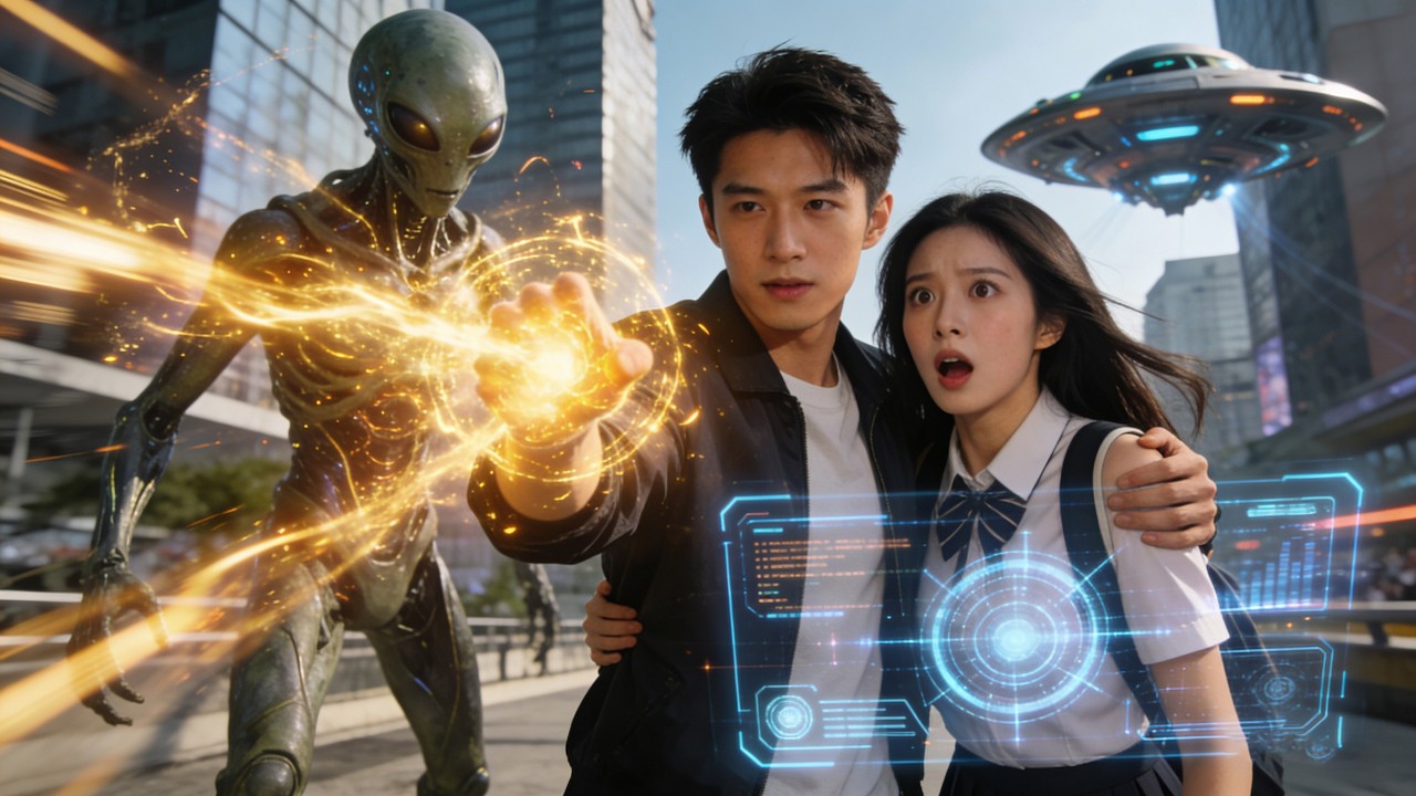 [Multi SUB] （全集）属性每天翻倍，他从普通青年杀穿宇宙！重生校花预知他将成神，主动倒贴要生娃。外星入侵？一拳打爆！异能争霸？直接碾压！#最火短剧推荐 #短剧全集 #精彩大陆短剧