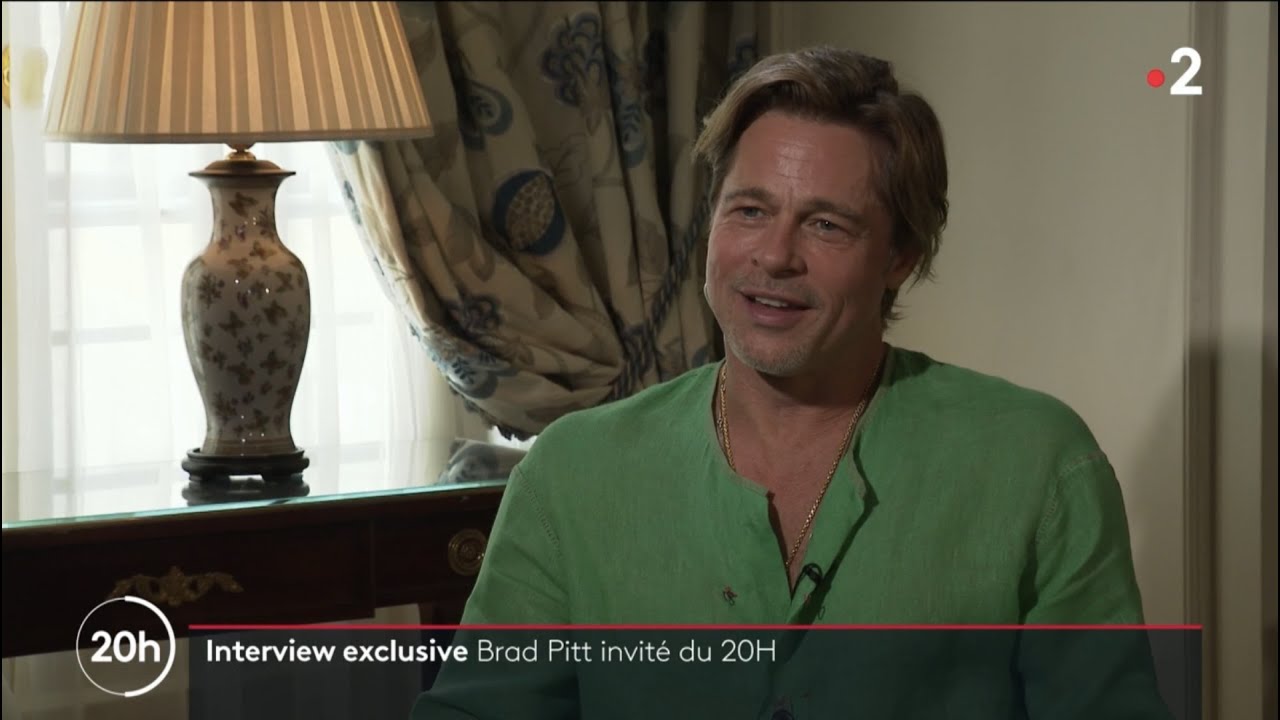 Brad Pitt - Bullet Train - interview exclusive sur France 2 - JT 20h - Jean-Baptiste Marteau