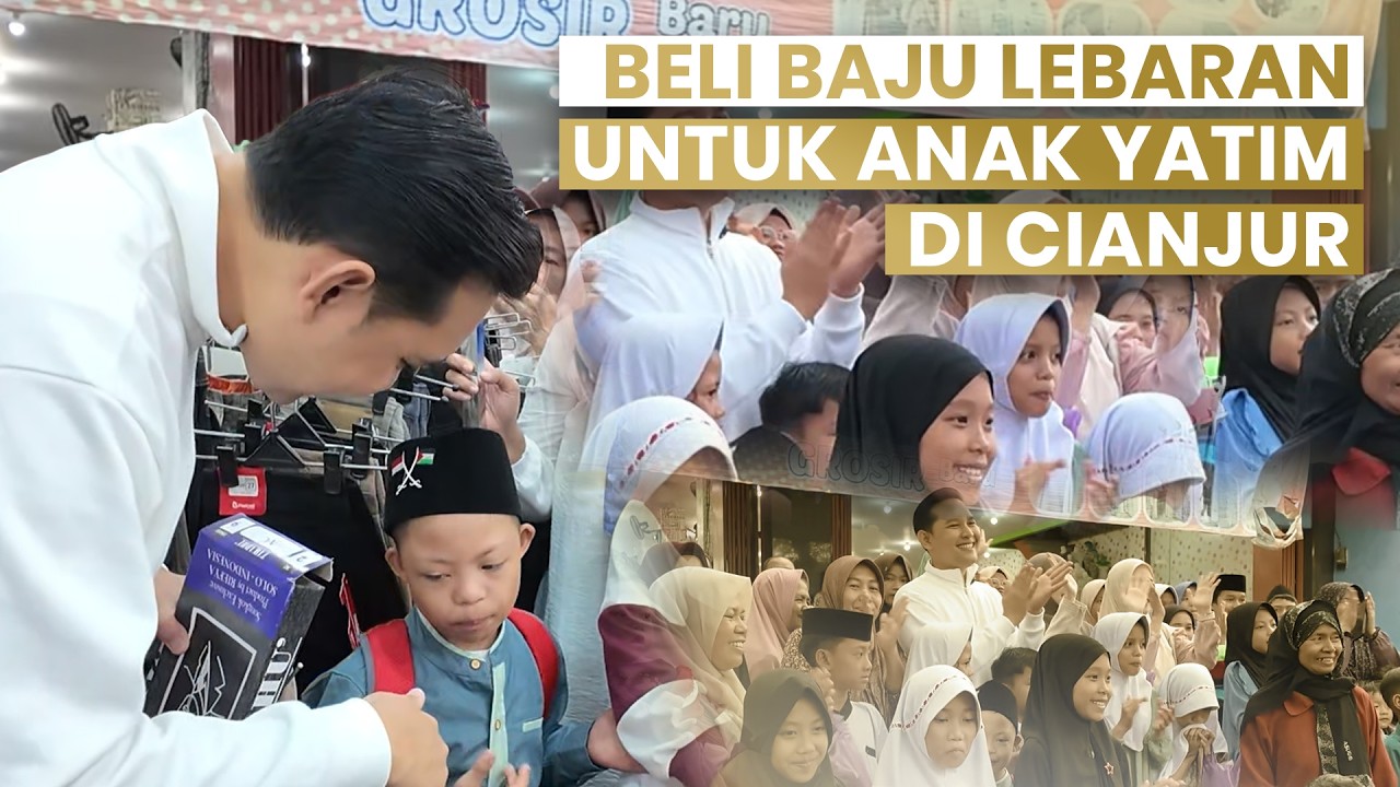 NGABUBURIT SAMBIL BELI BAJU LEBARAN UNTUK ANAK-ANAK YATIM DI CIANJUR #drwahyu