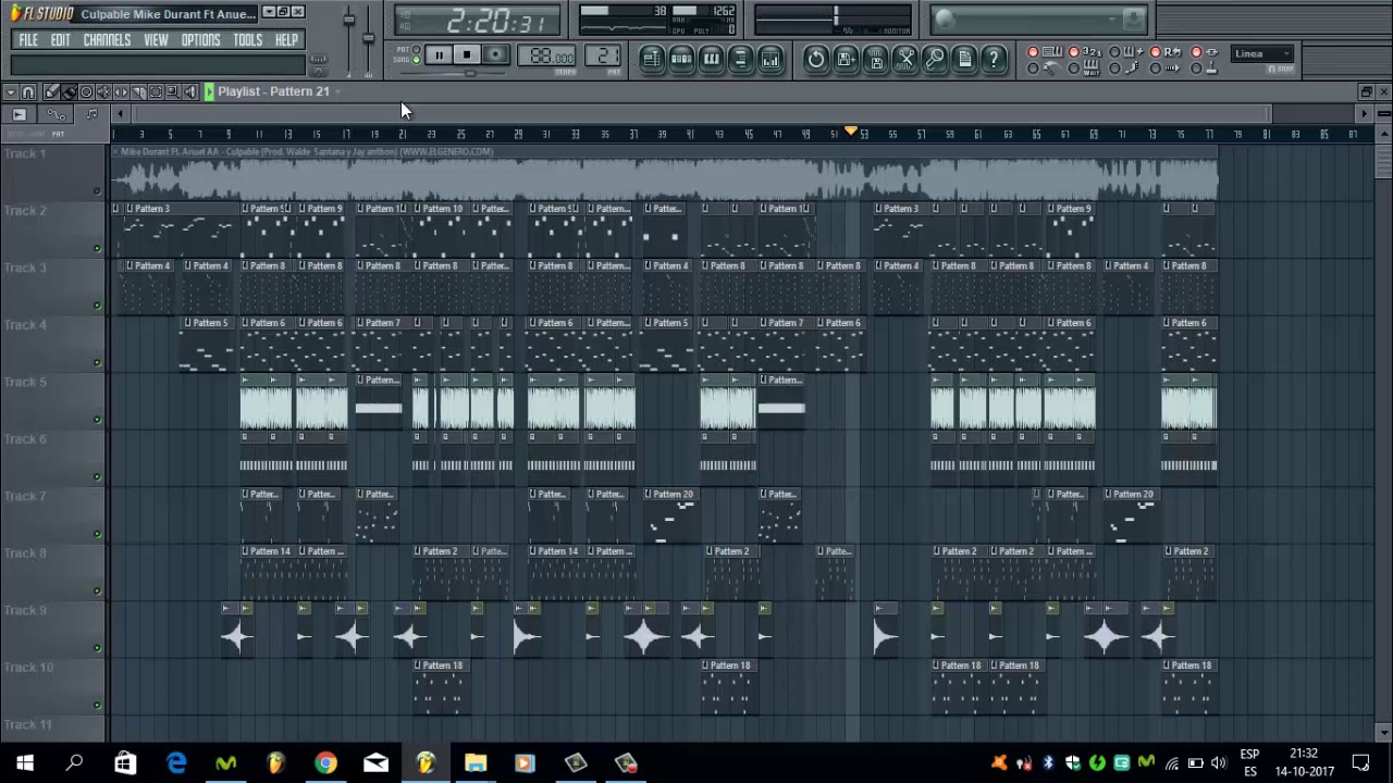 FLP Remake Instrumental  Culpable - Mike Durant Ft Anuel AA (JaimeBeatz)