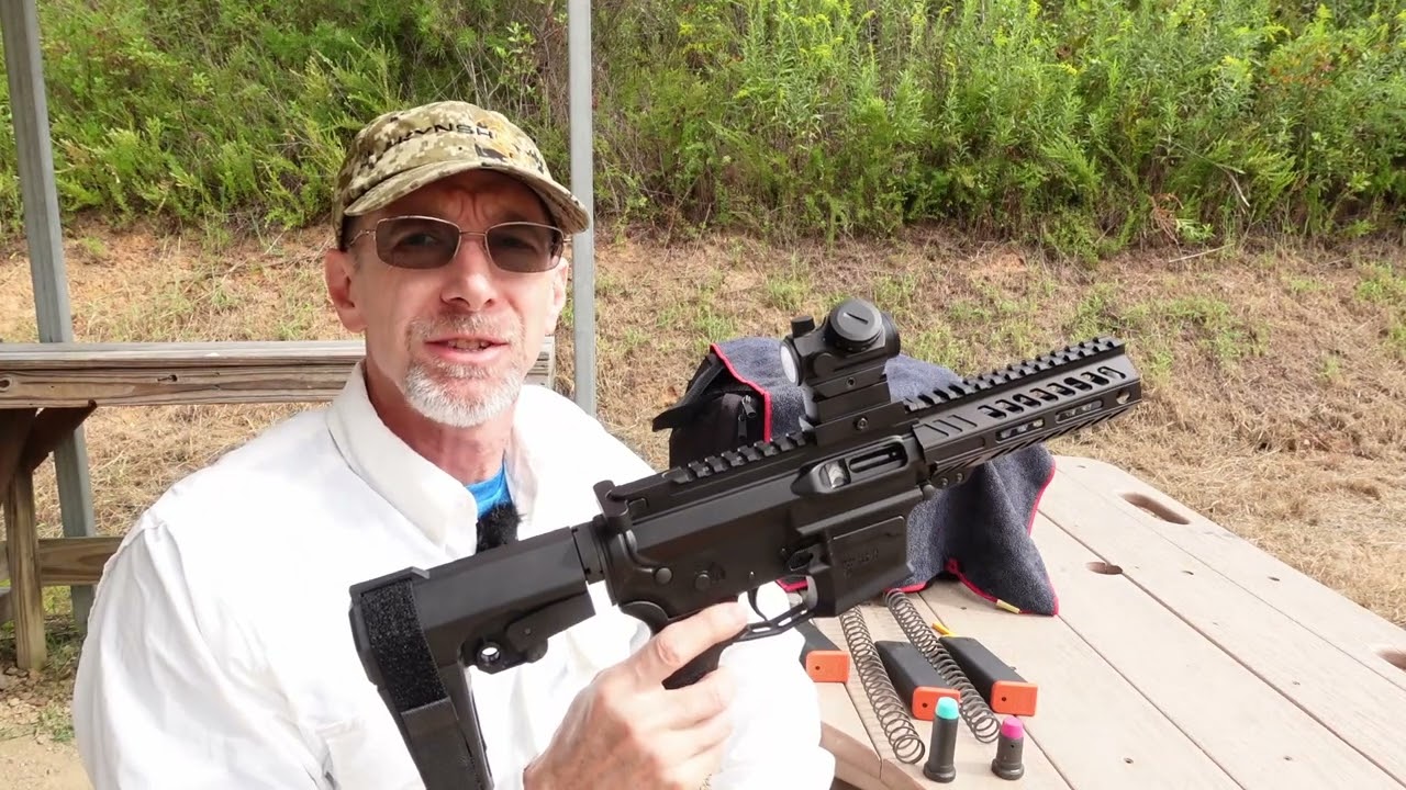 [73] KAK Ind. Mini-Milspec Buffer Tube on a 9mm AR + 1000 FPS bolt bounce check.