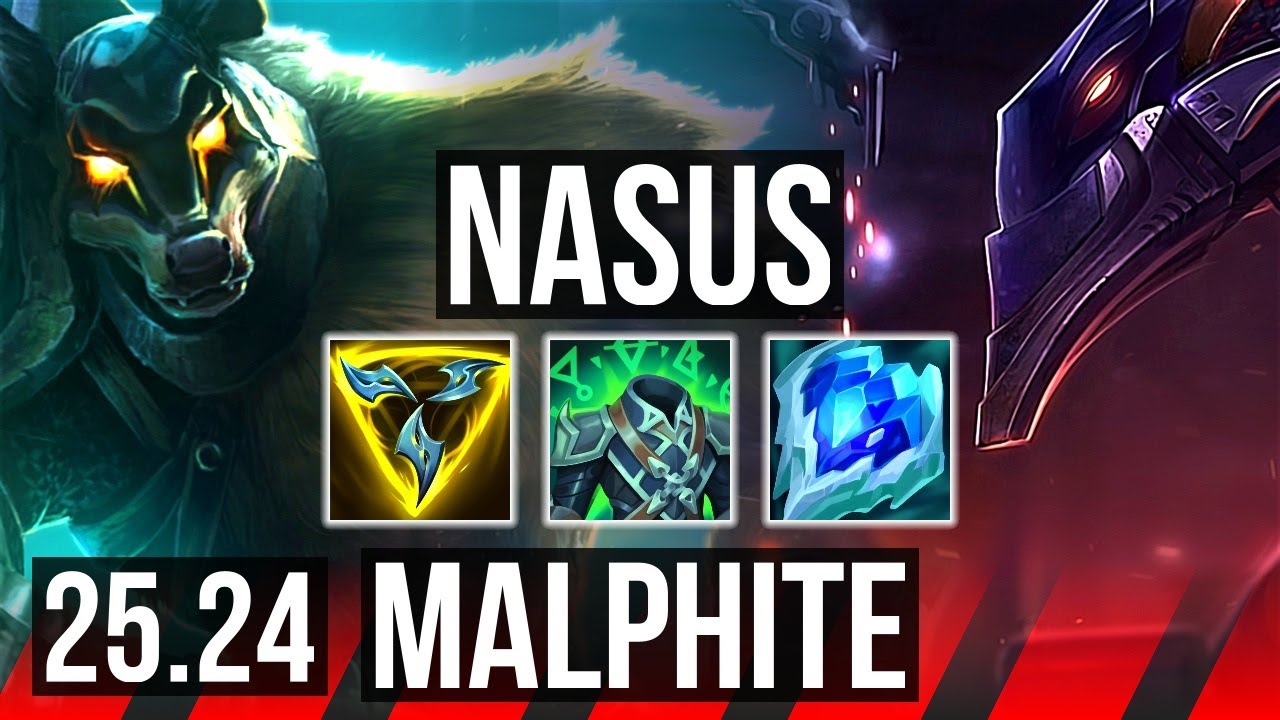NASUS vs MALPHITE (TOP) | Perfect KDA: 4/0/5 | NA Master | 25.24