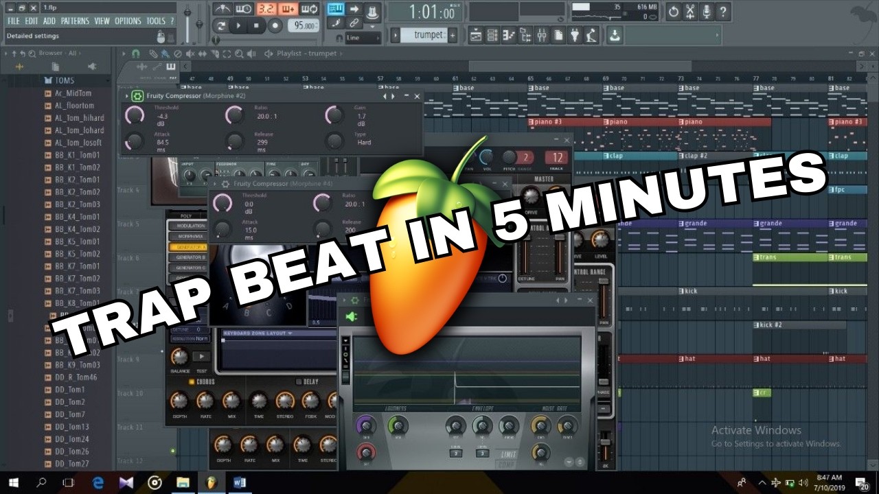 MAKING A TRAP BEAT IN LESS THAN 5 MINUTES