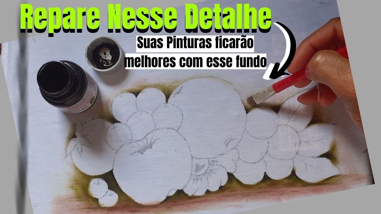 Como Fazer o fundo de Qualquer  Pintura em Tecido Artesanato e Pintura em Tecidos