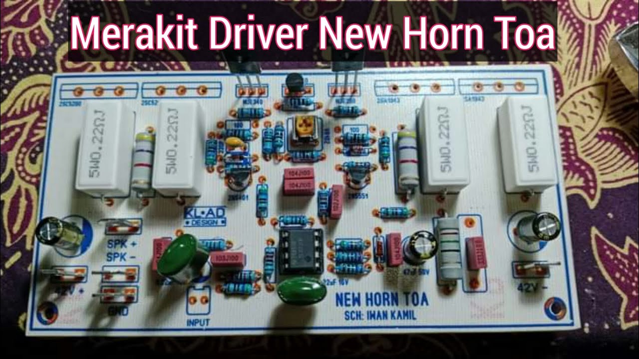 skema DRIVER NEW HORN TOA yang sedang VIRAL .SKEMA IWAN KAMIL