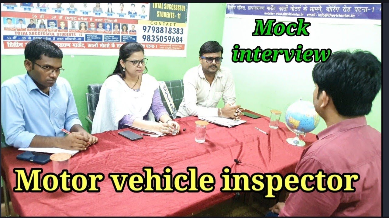 |Motor vehicle inspector| Mock Interview| MVI| The Vision IAS| Ajay Kumar| Expert Team|