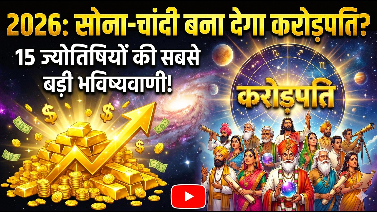 2026: सोना-चांदी बना देगा करोड़पति? 15 ज्योतिषियों की सबसे बड़ी भविष्यवाणी!