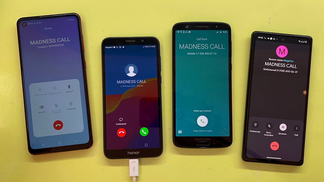 Google Pixel 6 Calling Motorola Moto 1S Vs Samsung Galaxy A21s Calling Honor 7A / MADNESS CALL