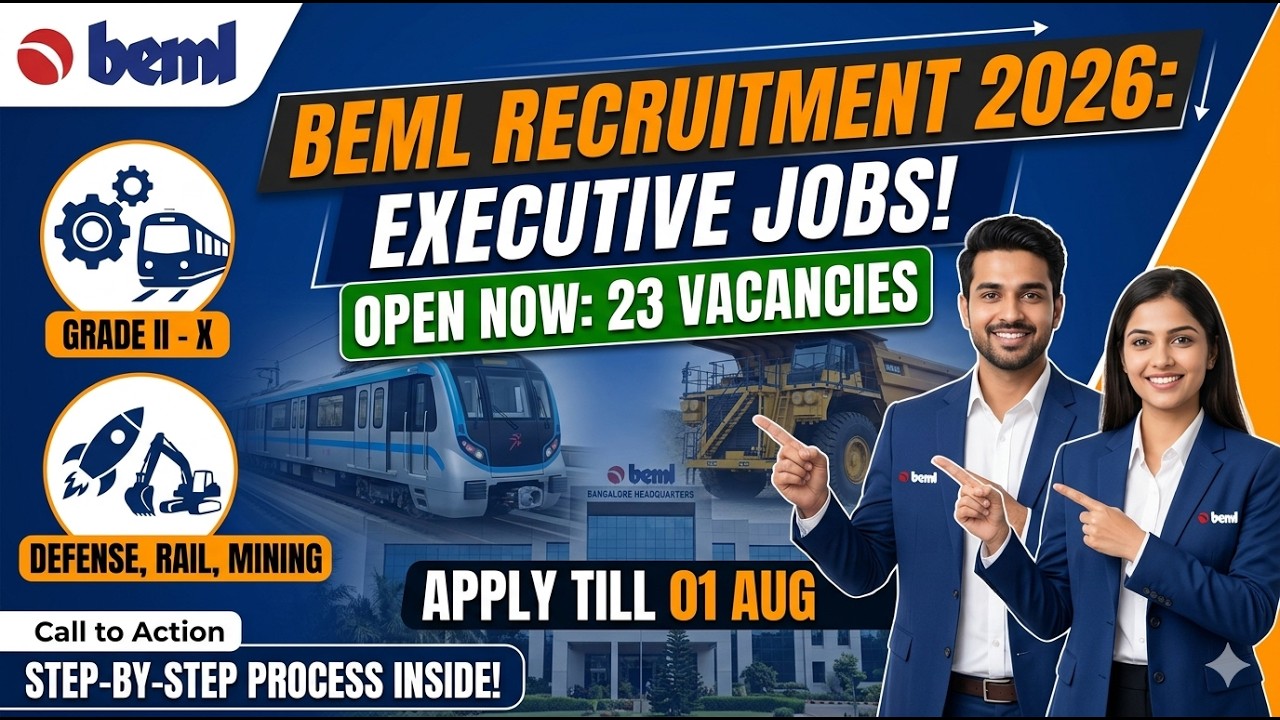 BEML Executive Recruitment 2026 | Eligibility, Selection Process & Salary Structure Details