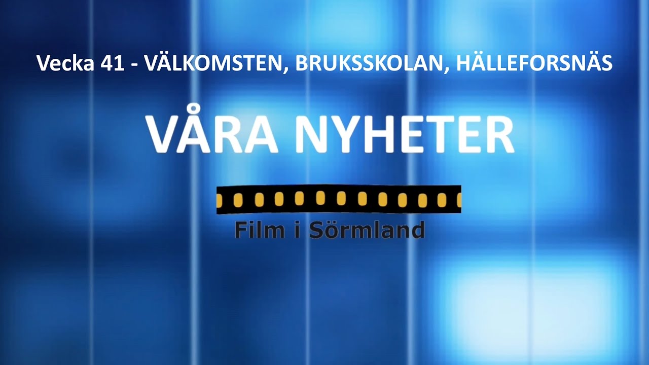 VÅRA NYHETER vecka 41 - 2016 / Välkomsten 4-6, Bruksskolan, Hälleforsnäs