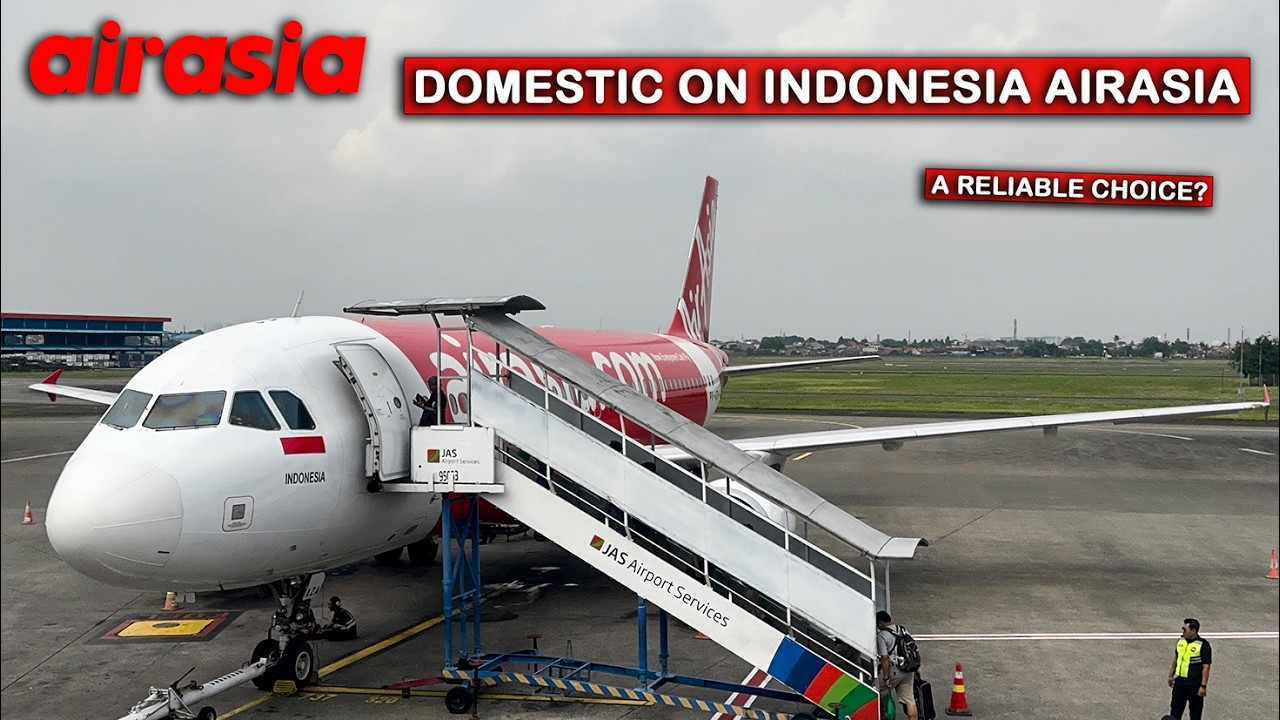 Indonesia AirAsia A320 Economy - Jakarta to Komodo