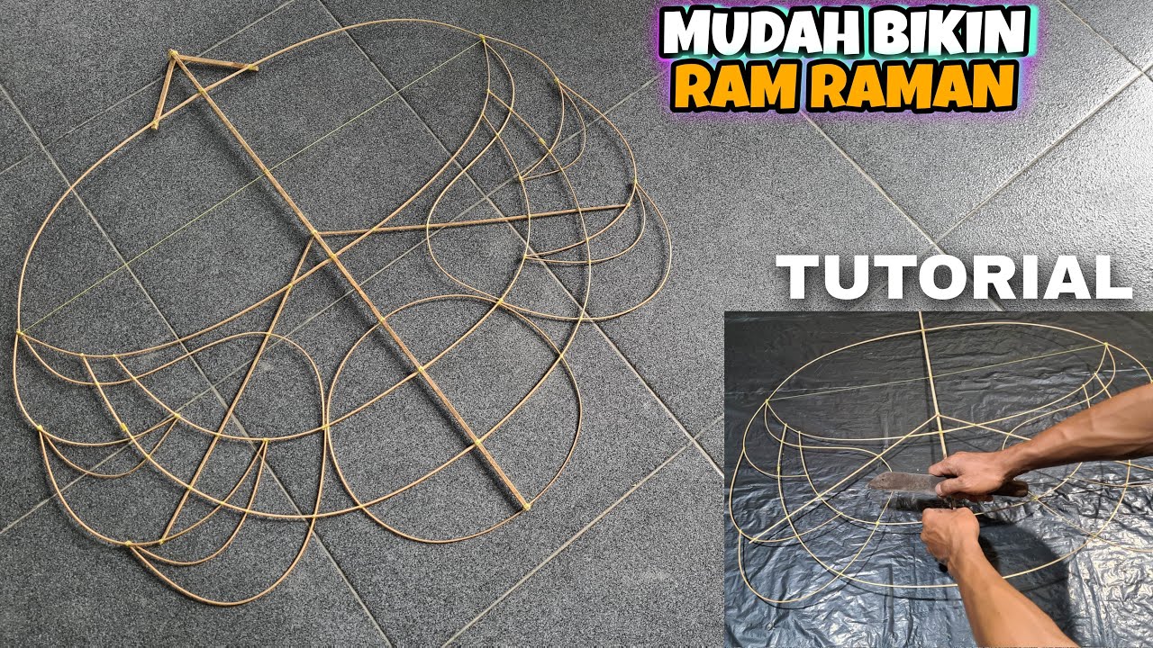 CARA MEMBUAT LAYANGAN RAM RAMAN MINI - Layangan Khas Banyuwangi Dengan Mudah