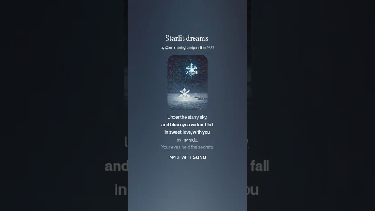 Starlit Dreams ✨✨✨❤️‍🔥✨✨✨Lyrics By Pia Hjorth 🦌 