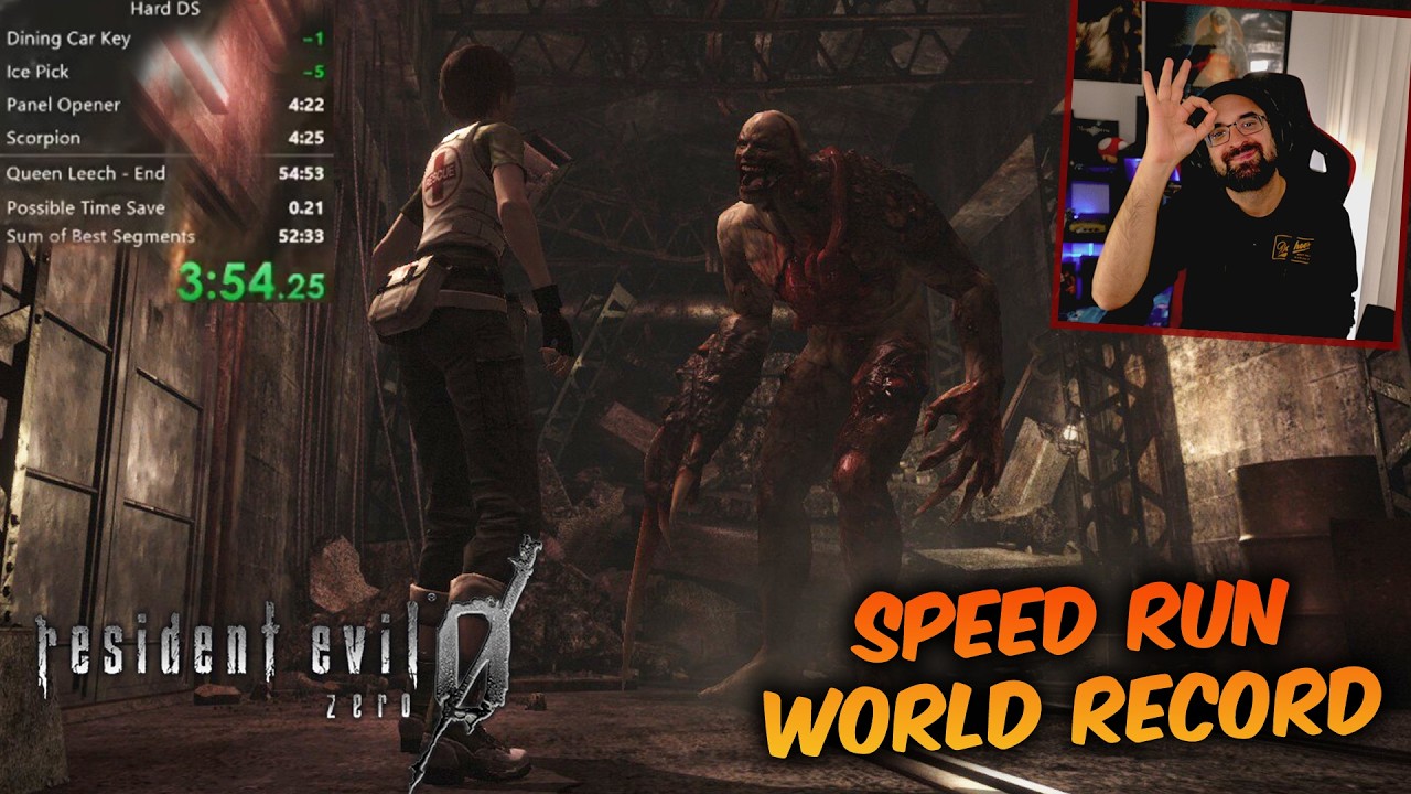 LOS TRUCOS del MEJOR SPEED RUN RECORD MUNDIAL de RESIDENT EVIL ZERO