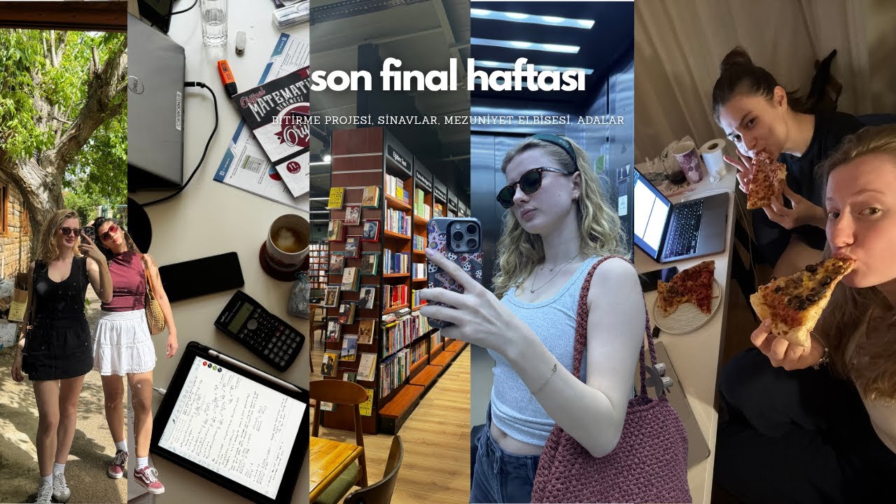 üniversite hayatımın son final haftası | bitirme projesi, mezuniyet alıșverişi, bilgisayar müh 🤍👩🏼‍💻