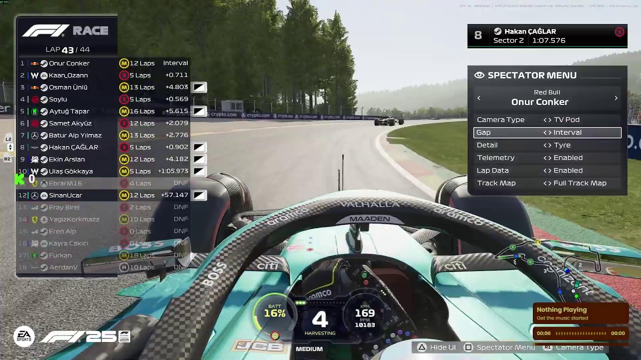 F1 25/ GFORCE ARCADE LEAGUE SEASON 2 RACE 8 SPA