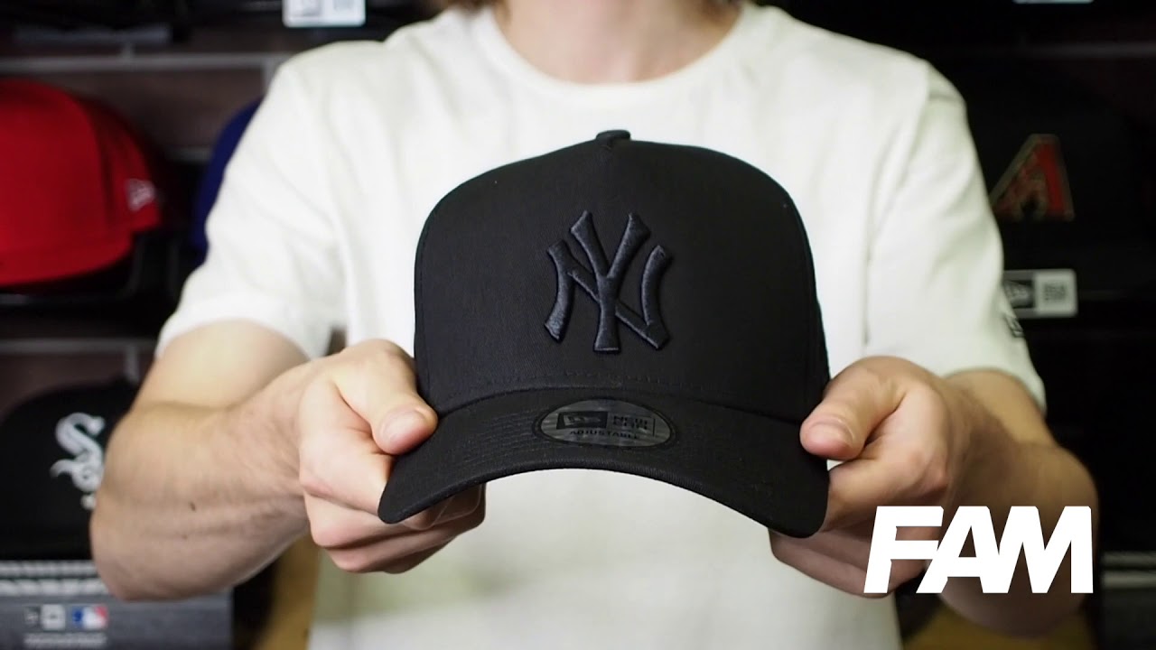 NEW ERA 9FORTY A FRAME MLB NEW YORK YANKEES COLOR ESSENTIAL BLACK CAP