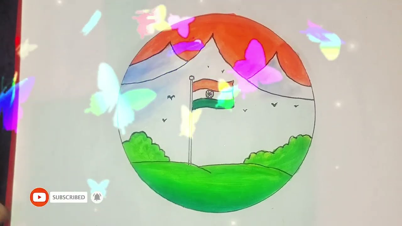 How to Draw an Indian Flag for Republic Day (Easy & Beautiful)