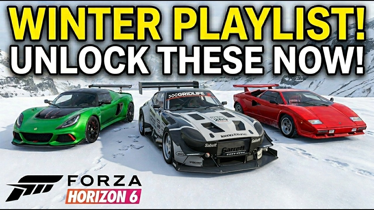Testing EVERY New Winter Playlist Car in Forza Horizon 6!