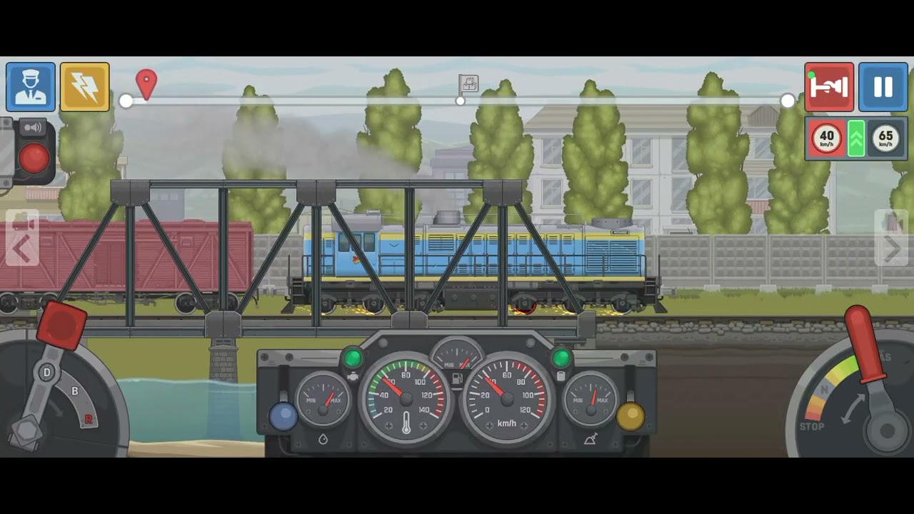 Playing traín simulator 