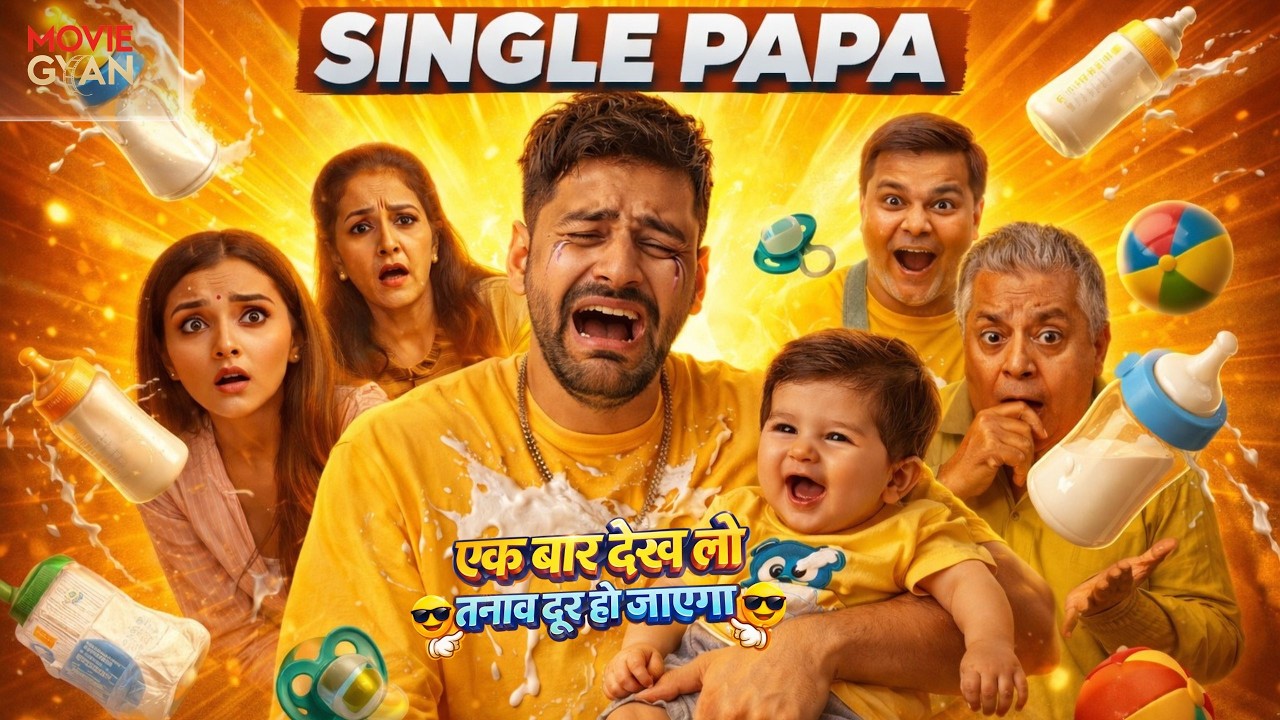 Kunal Khemu's Best Funny Series Single Papa Explained In Hindi/Urdu | Movie Gyan