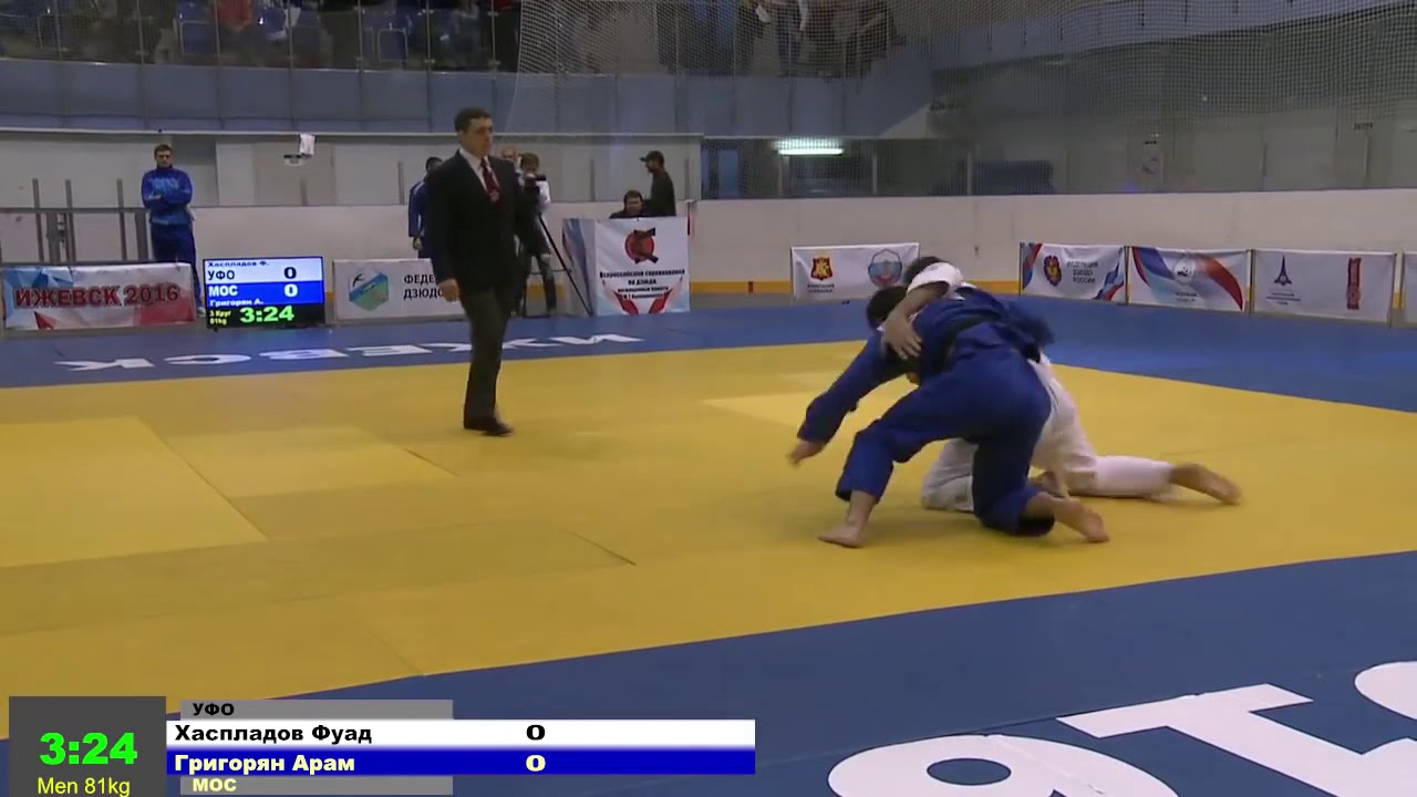 81 kg Хаспладов Ф Григорян А 05 11 2016 Т4 Всероссийские соревнования памяти М Т  Калашникова, Ижев