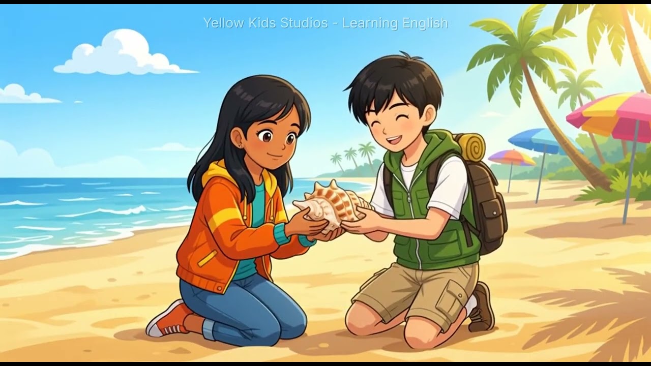 Learning to Share at the Beach 🏖️ | Kids Story About Sharing and Caring