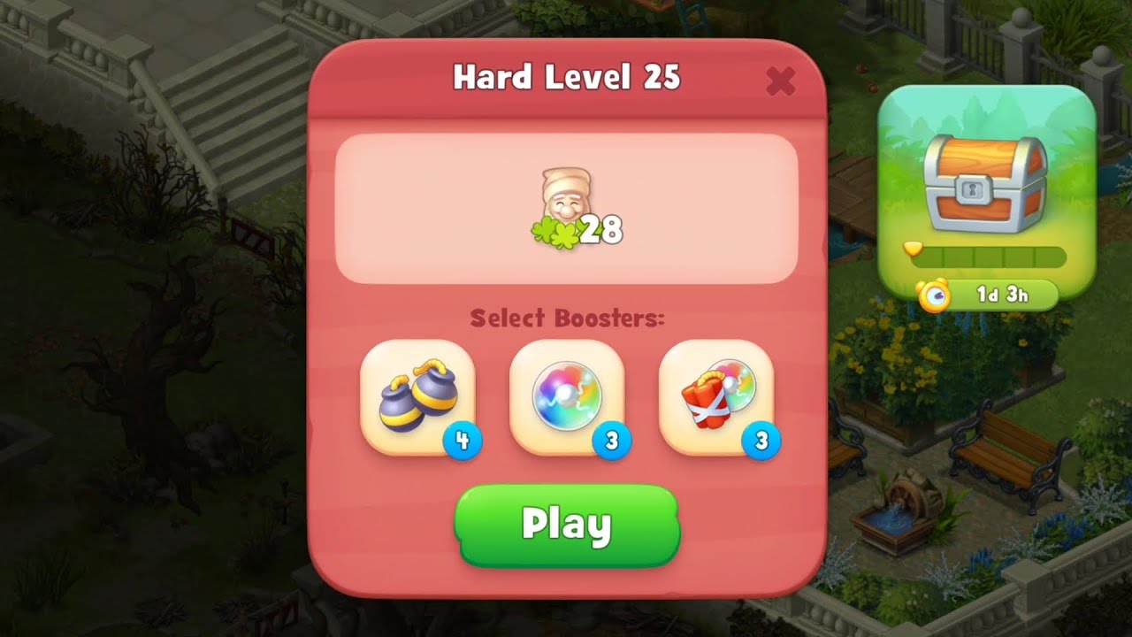 Gardenscapes Level 25 no boosters | F2P (ANDROID, IOS) 4K
