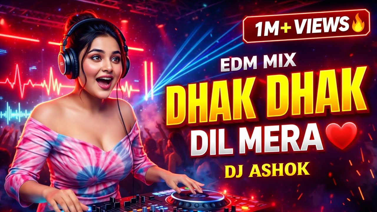 Dhak Dhak Dil Mera (EDM Remix) | Remix by Dj Ashok | Bollywood DJ Remix 2026 | Hard Bass