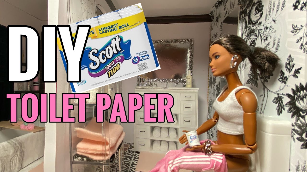 DIY Barbie Toilet Paper 🧻 🤭