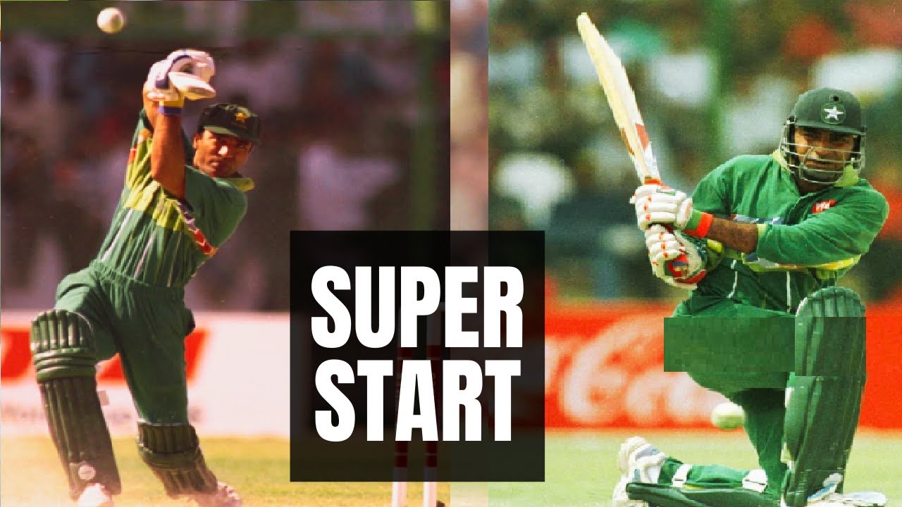 Saeed Anwar and Aamir Sohail's Superb Opening Start in World Cup | Imran Khan Commentry | Pak vs NZ