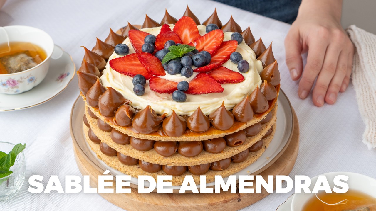 Torta Sablée de Almendras | Con crema de mascarpone