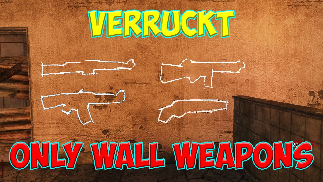 Verruckt. Only Wall Weapons. Solo Gameplay. Call Of Duty Black Ops Zombies