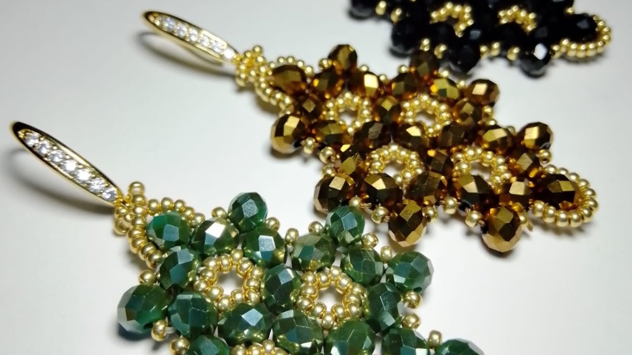 Como hacer ARETES en bisuter&iacute;a #1