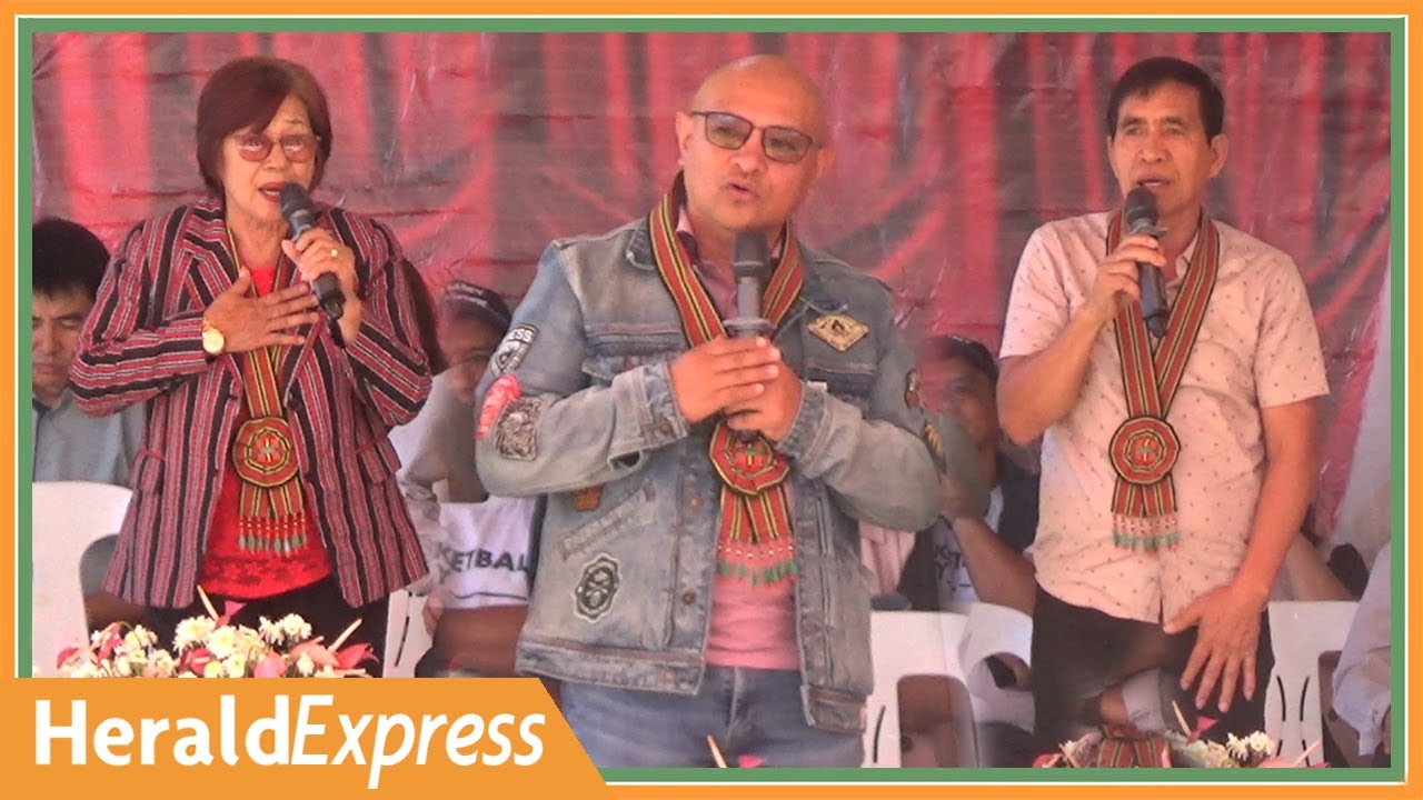 Tuba Mayor Clarita Sal-ongan, Itogon Mayor Bernard Waclin, and Benguet Governor Melchor Diclas, M.D
