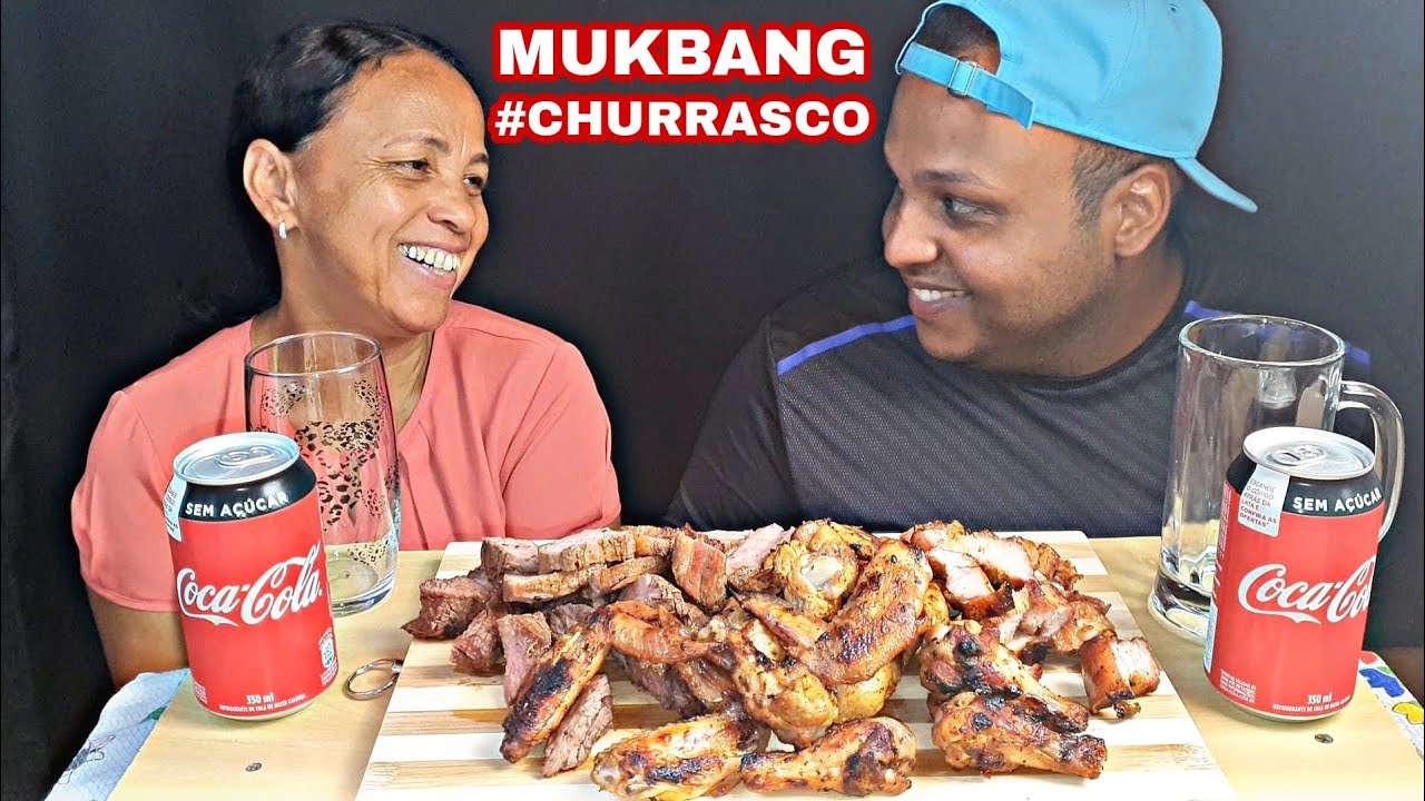MUKBANG CHURRASCO FRALDINHA, BARRIGA DE PORCO E FRANGO (SONS DE MASTIGAÇÃO) #LUCASASMR
