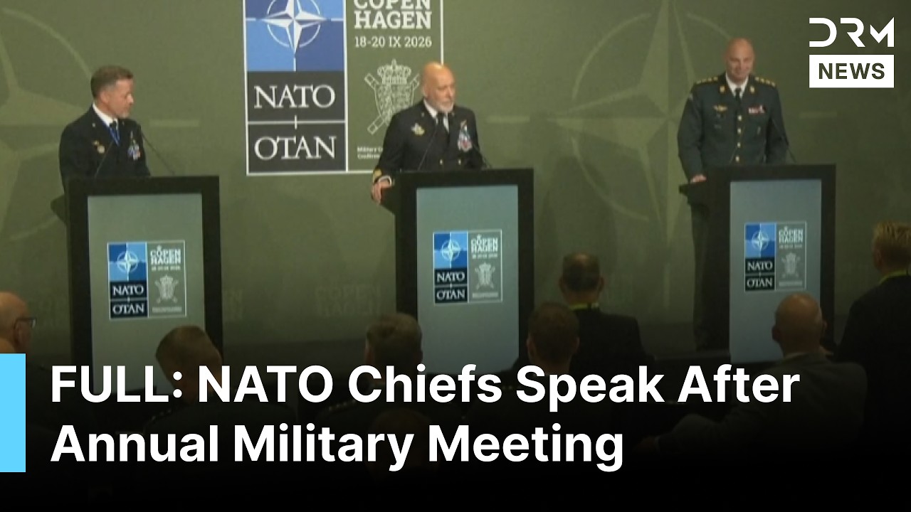FULL PRESSER: NATO Chiefs Speak After Annual Military Meeting, Warn of Russian Hybrid Threats | AC1B