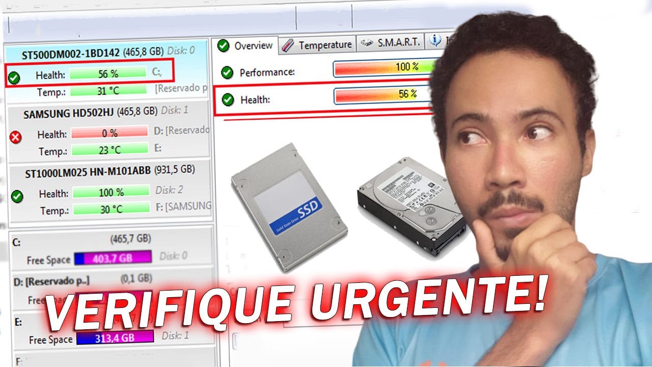 Como Verificar a Sa&uacute;de do SSD ou HD [Hard Disk Sentinel]