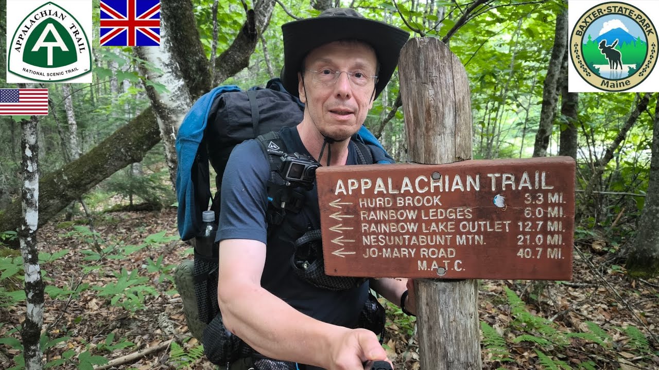 # 8 Hiking in the 100-mile wilderness - stealth camping near rainbow lake and a snake